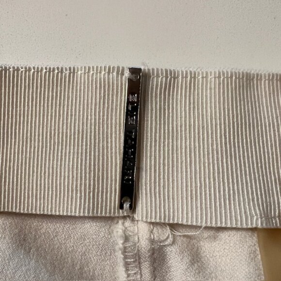 Elie Tahari Beige Slim Stretch Trousers Pants Size M Tailored Work Pant - Picture 4 of 6